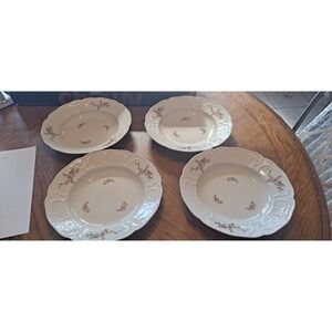 4- Rosenthal Sanssouci Classic Rose Deep Soup/Pasta Plate- 10"